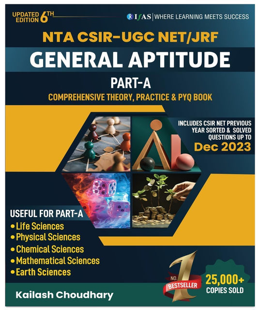 CSIR NET General Aptitude (Part A) Book | Detailed Theory, Practice Questions & Previous Years Questions Paper with Detailed Solutions