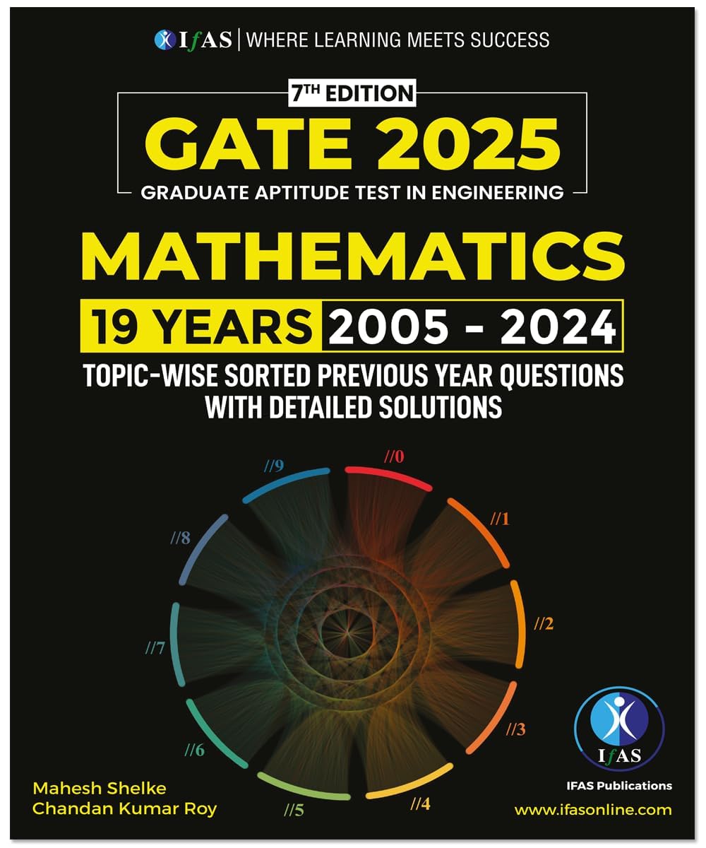 GATE Mathematics PYQ Book | (2005-2024) Previous Year Solved Questions Paper